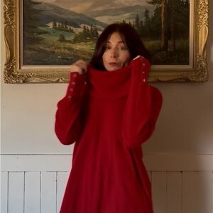 Ralph Lauren || Cozy Red Turtleneck Sweater